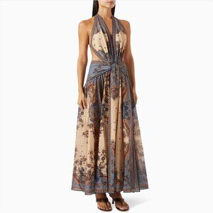 Zimmermann Ascension Halter Maxi Dress
